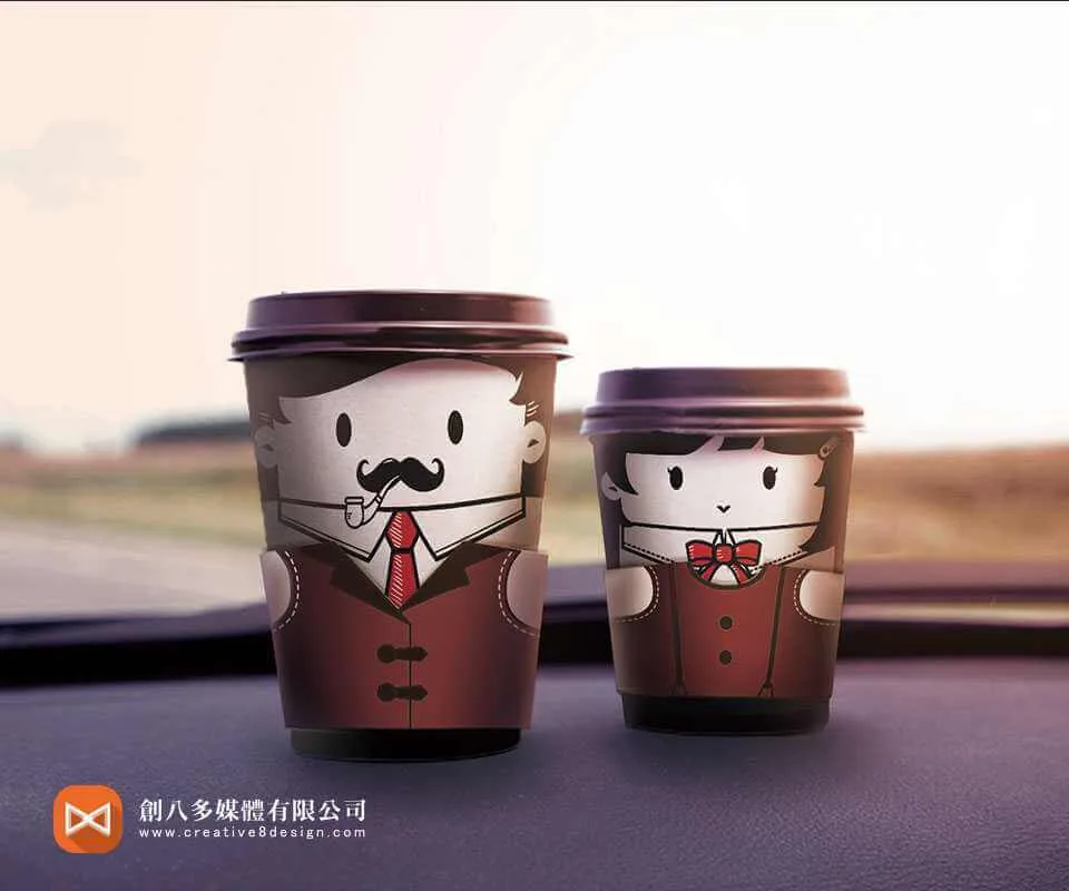 咖啡杯包裝設計作品預覽圖